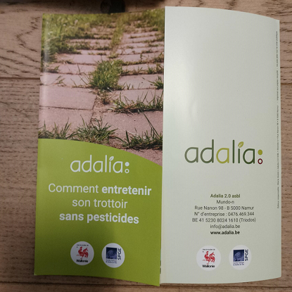Image de Dépliant "Comment entretenir son trottoir sans pesticide" par Adalia